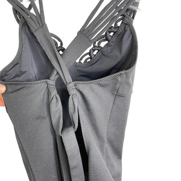 California Kisses Girl's Junior Leotard Knotted Up Dance Workout Black Sz S NWT - Picture 4 of 9